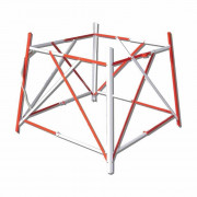 Barrière de regard extensible en aluminium - L x P x H : 1000 x 1000 x 90 mm