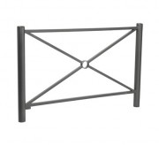 Barrière de ville simple croix