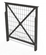 Barrière de ville grillagée Croix de St André - L. 840 mm ou 1640 mm - H. 900 mm