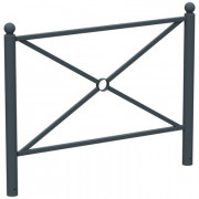Barrière de ville en acier croix OPUS