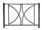 Barrière de ville en tube acier