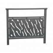 Barrière main courante en acier sur zinc