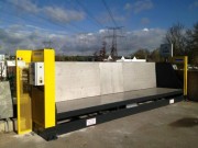 Barrière de sécurité déchetterie à gravats - Charge 1500 à 2000 kg