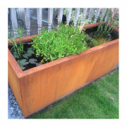 Bassin en acier Corten pour plante aquatique