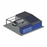 Bâtiment containers aménagés