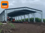 Bâtiment galvanisé 430m² zone venteuse