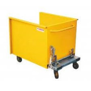 Benne basculante à déchets plats - Volume 1100 ou 1500 L