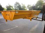 Benne basculante à hauteur réduite pour déchets longs