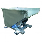 Benne basculante galvanisée pour chariot élévateur - Volume de 500 à 2500 L