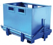 Benne conteneur à fond ouvrant - Capacité 700 à 1800 L