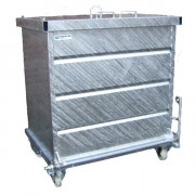 Benne galvanisée à fond ouvrant - Capacité : Variable