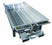 Benne à fond ouvrant en inox 