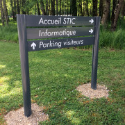 Bi mât directionnel en aluminium - recto ou recto/verso