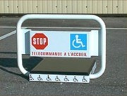 Bloc parking place handicapé