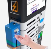 Borne STERIBOX recharge et désinfection UV pour appareils mobiles - Nettoyage et désinfection d'appareils mobiles