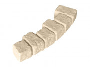 Bordure de jardin arrondie en pierre