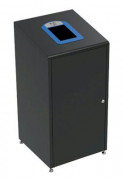 Borne à déchets modulaires - Acier poudré noir - 60 ou 120 L