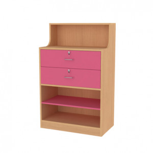 Meuble de rangement en bois - Dim. L782 x P454 x H1247 mm