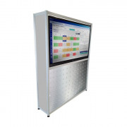 Borne de protection d'écran de réunion 65 pouces