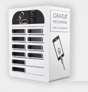 Borne de recharge téléphones tablettes et PC portables - Capacité 10 appareils