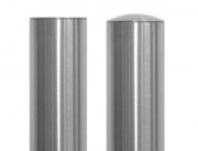 Borne inox tête bombée ou plate - Diam ? 140 à ? 254 mm - Hauteur 500 à 1200 mm