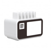 Borne de recharges pour téléphones portables - 6 batteries - Personnalisable