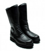 Bottines professionnelles pour motards - Couleur : noir - Pointure : 35 à 37