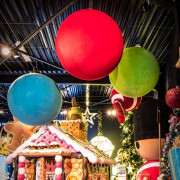 Boule géante de noël pour magasin - 230 V - H.160 cm x L.150 cm x P.150 cm