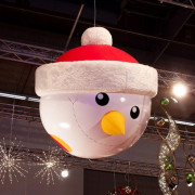 Boule XXL bonhomme de neige pour magasin