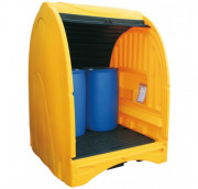 Box de rétention en PE pour fûts 500 ou 1000 L