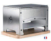 Brasero d'intérieur - Inox - (+ KIT reblochonade : 1 poêlon acier + spatule composite)