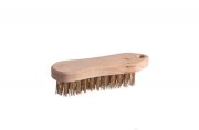 Brosse forme violon en acier rond
