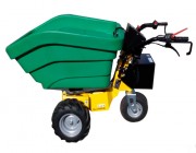 Brouette électrique avec benne basculante - Capacité 300 kg - Pente admissible 20%
