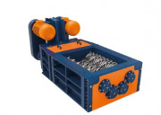 Broyeur déchiqueteur industriel à 4 arbres - Puissance 44 kW