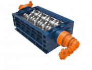 Broyeur lacérateur de déchets à deux arbres à entrainement hydraulique - Puissance : 132 kW