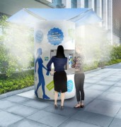 Fontaine à eau avec brumisateur