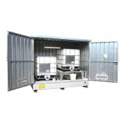 Bungalow de stockage en acier pour produits dangereux DEEE/DMS