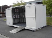 Bungalow de stockage avec rétention 1500 L - 21 m³