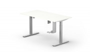 Bureau assis debout électrique - Hauteur réglable de 710 à 1170 mm - Dim. L120 x P80 cm