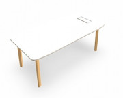 Bureau rectangulaire à plateau mélaminé