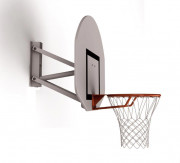 But de basket mural demi lune  2,60 à 3,05 m 