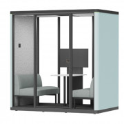 Cabine acoustique insonorisée pour bureau - 4 places
