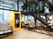 Cabine de bureau éco-responsable - Capacité 1 personne - Dimensions (l x p x h) : 100 x 100 x 230 cm