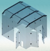 Cabine de protection plastique