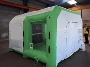 Cabine gonflable sablage grenaillage aérogommage