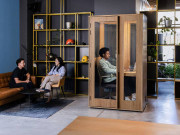 Cabine insonorisée - Capacité 1 personne - Dimensions extérieures (l x p x h) : 128 x 100 x 225 cm