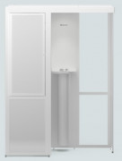 Cabine fumeur compacte 2 personnes - Débit d'air 700 m3/h