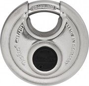 Cadenas haute sécurité inox double verrouillage - Niveau de sécurité : 9 - Diamètre anse : 11 mm - Largeur : 70 ou 80 mm