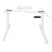 Cadre de bureau assis debout en angle sans plateau    - structure de bureau assis debout reglable en Hauteur de 62 à 127 cm pour plateau en angle