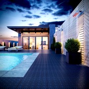 Caillebotis en polypropylene pour terrasse balcon piscines